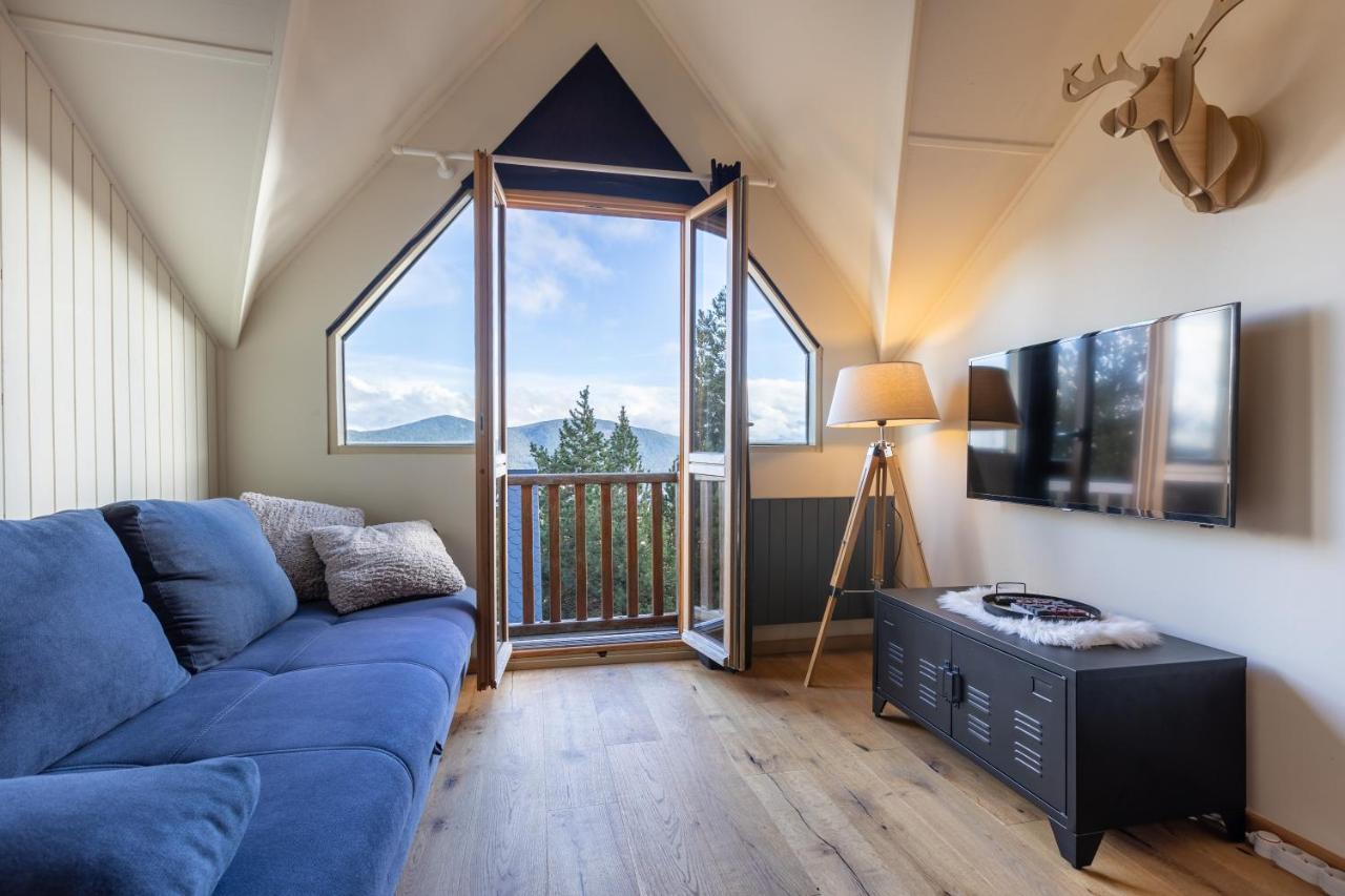 Apartamento Le Cerf - Duplex Avec Superbe Vue Montagne Les Angles  Exterior foto